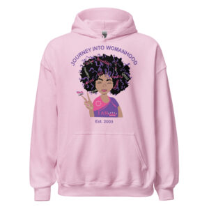 Journey Into Womanhood Unisex Hoodie (Pink)